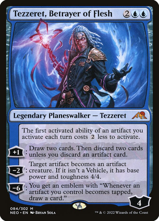 Tezzeret, Betrayer of Flesh – Kamigawa: Neon Dynasty [NEO] – English – #84