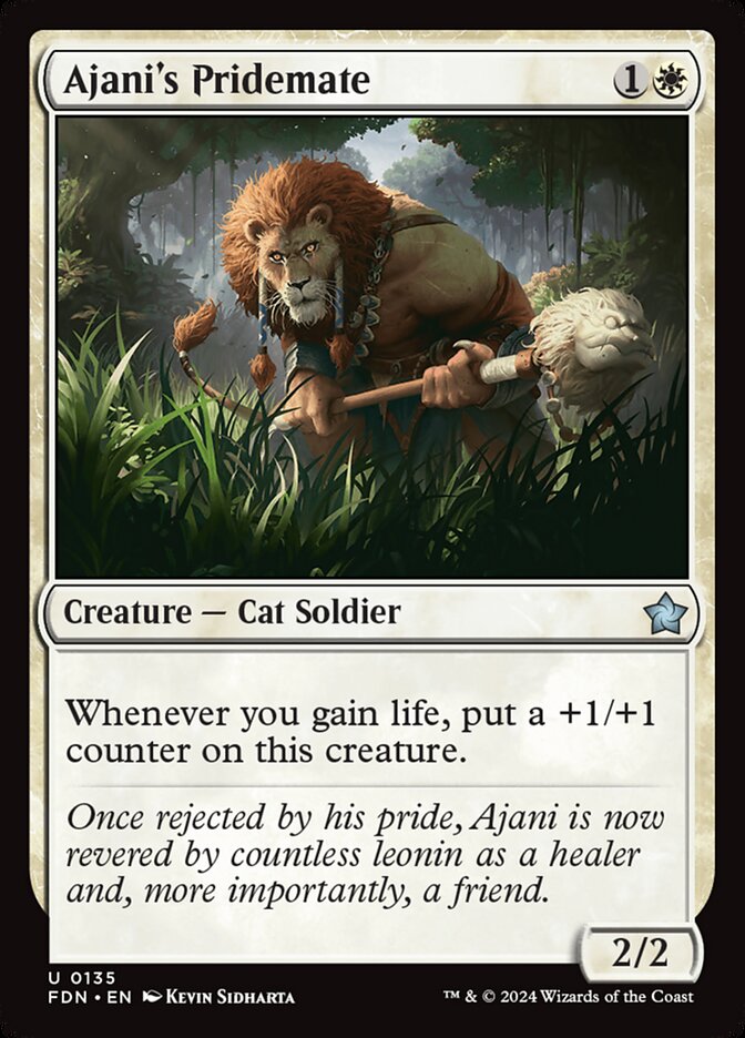 Ajani's Pridemate – Foundations [FDN] – D – #135