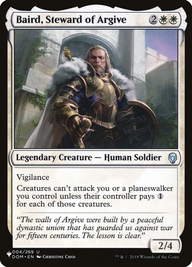 Baird, Steward of Argive – The List [PLST] – English – #DOM-4