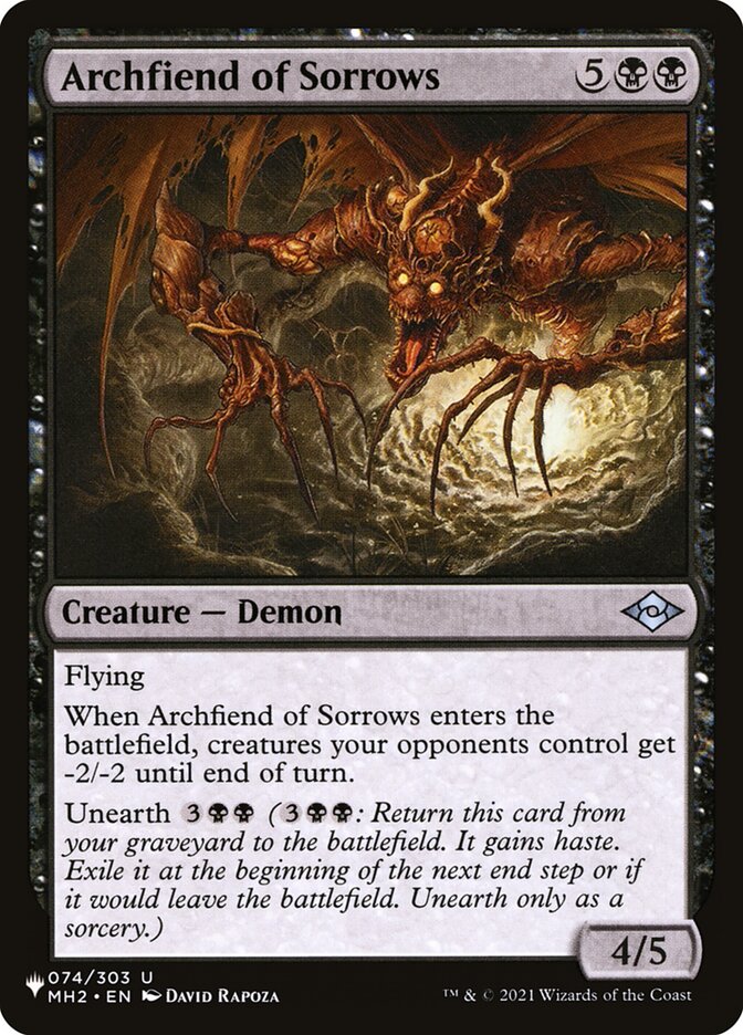 Archfiend of Sorrows – The List [PLST] – English – #MH2-74