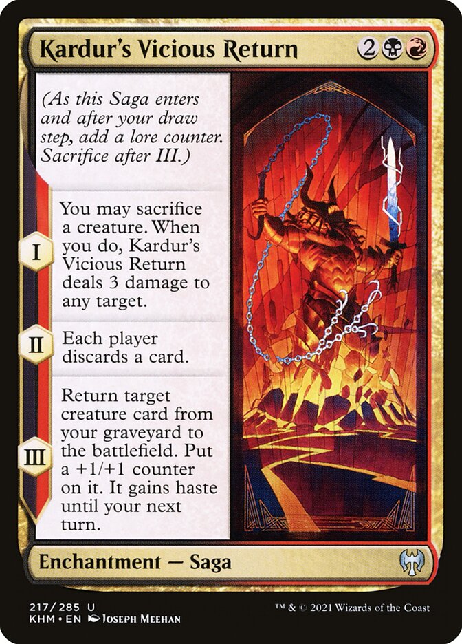 Kardur's Vicious Return – Kaldheim [KHM] – English – #217