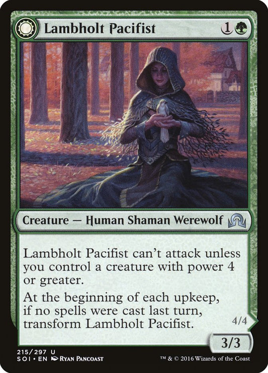 Lambholt Pacifist // Lambholt Butcher – Shadows over Innistrad [SOI] – English – #215