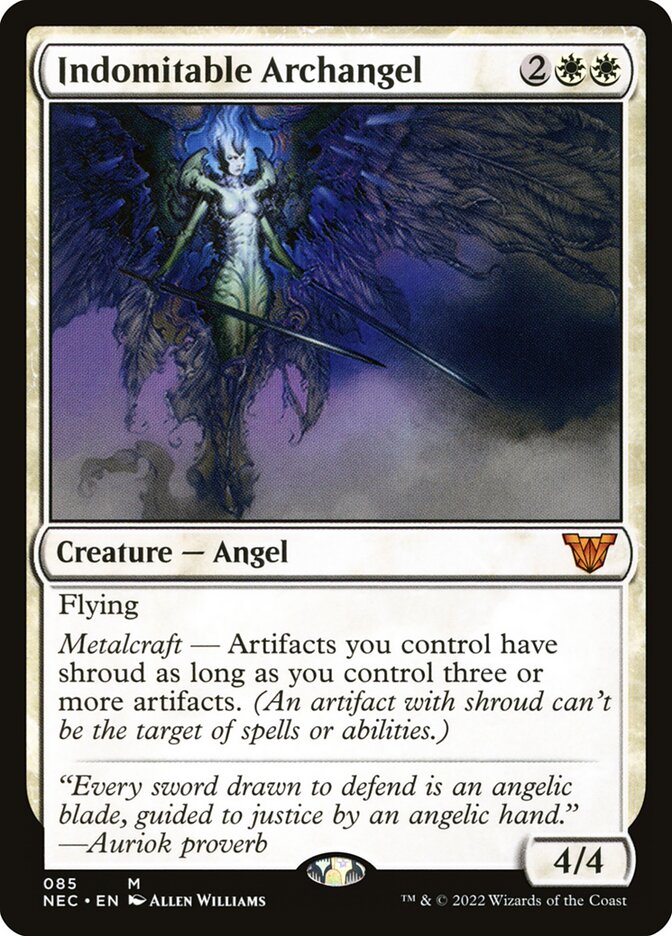 Indomitable Archangel – Neon Dynasty Commander [NEC] – English – #85