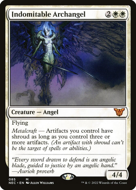 Indomitable Archangel – Neon Dynasty Commander [NEC] – English – #85
