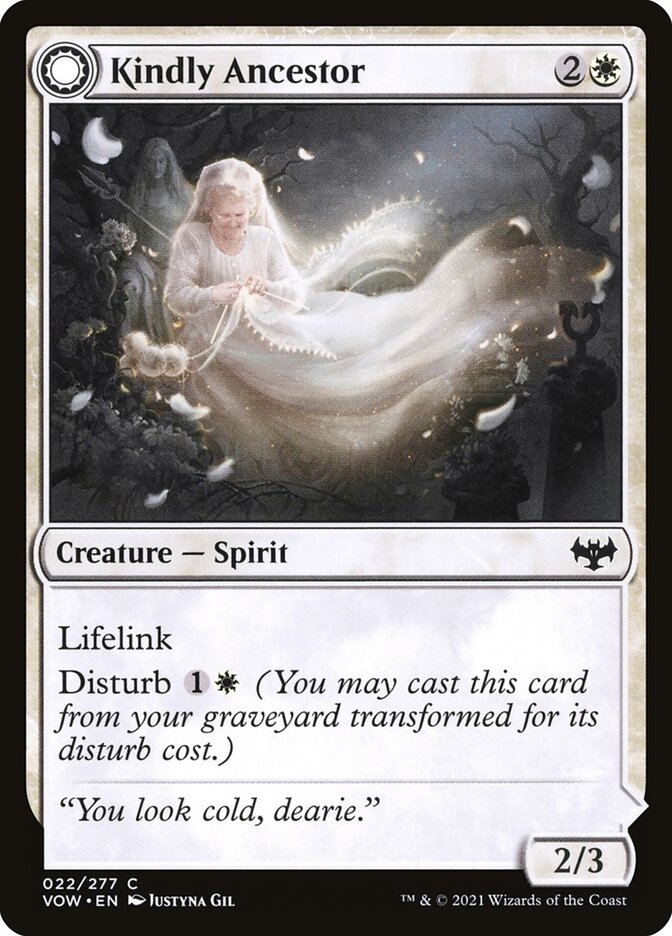 Kindly Ancestor // Ancestor's Embrace – Innistrad: Crimson Vow [VOW] – English – #22