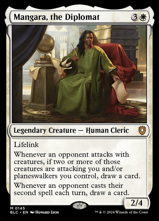 Mangara, the Diplomat – Bloomburrow Commander [BLC] – English – #145
