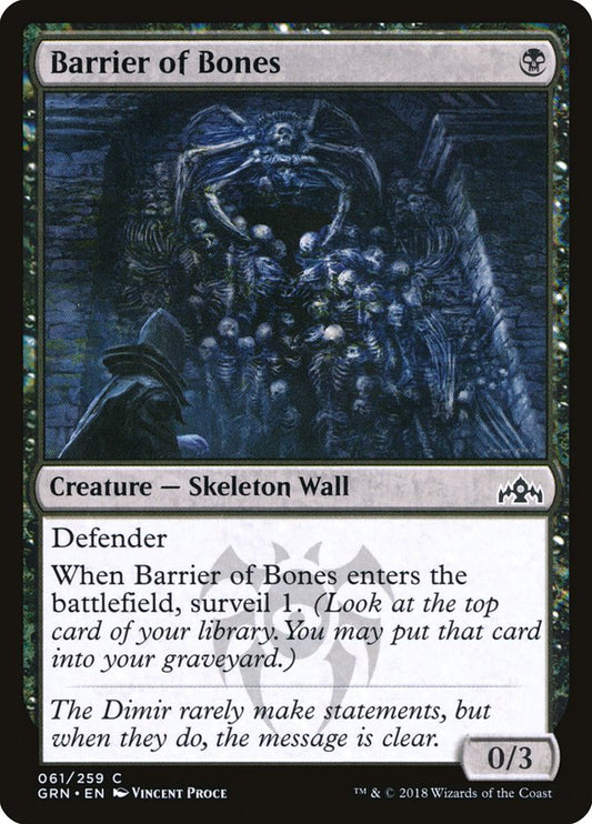 Barrier of Bones – Guilds of Ravnica [GRN] – D – #61