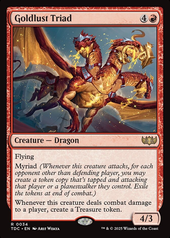 Goldlust Triad – Tarkir: Dragonstorm Commander [TDC] – English – #34