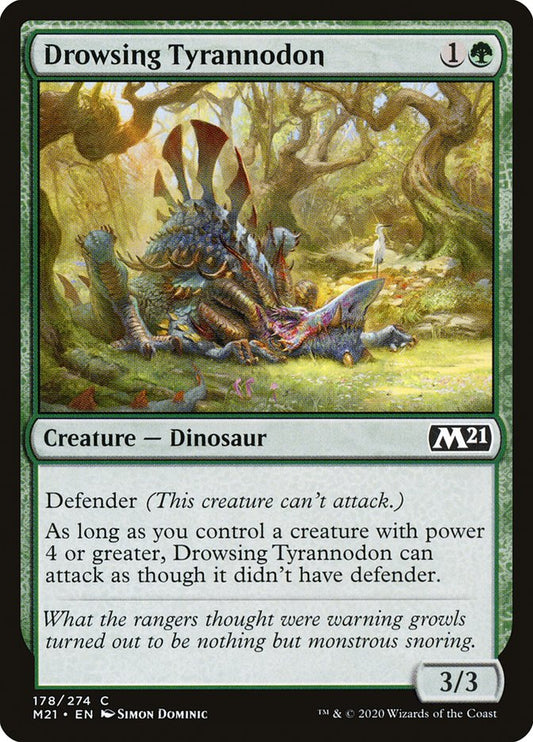 Drowsing Tyrannodon – Core Set 2021 [M21] – English – #178