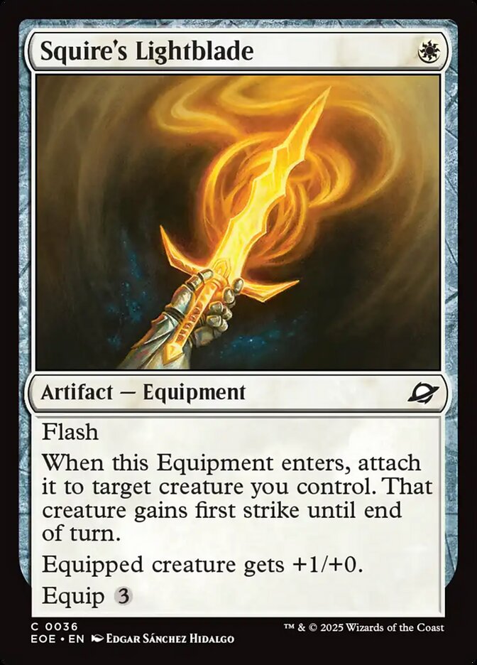 Squire's Lightblade – Edge of Eternities [EOE] – D – #36