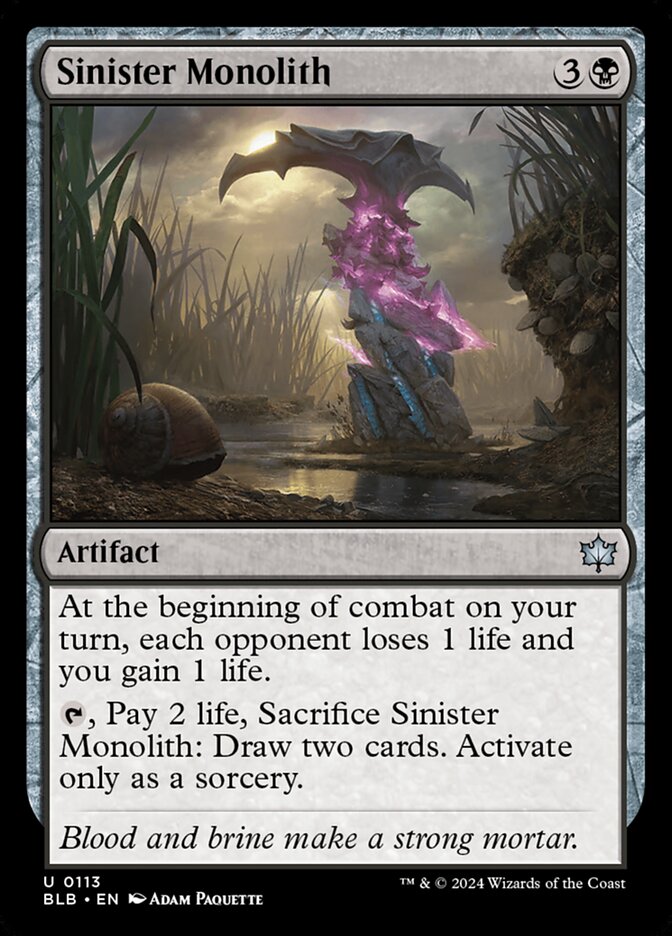 Sinister Monolith – Bloomburrow [BLB] – English – #113