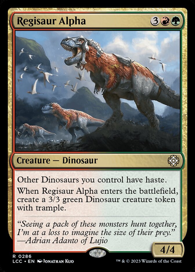 Regisaur Alpha – The Lost Caverns of Ixalan Commander [LCC] – English – #286