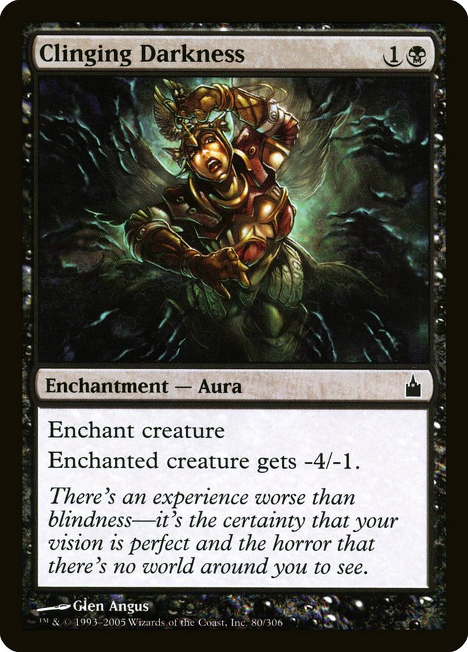 Clinging Darkness – Ravnica: City of Guilds [RAV] – English – #80