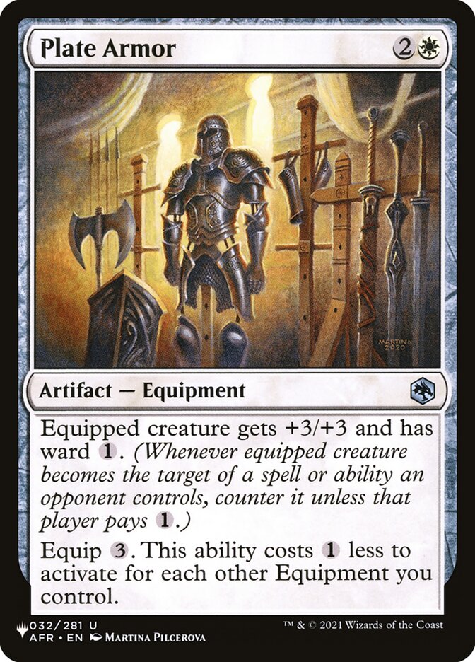 Plate Armor – The List [PLST] – English – #AFR-32