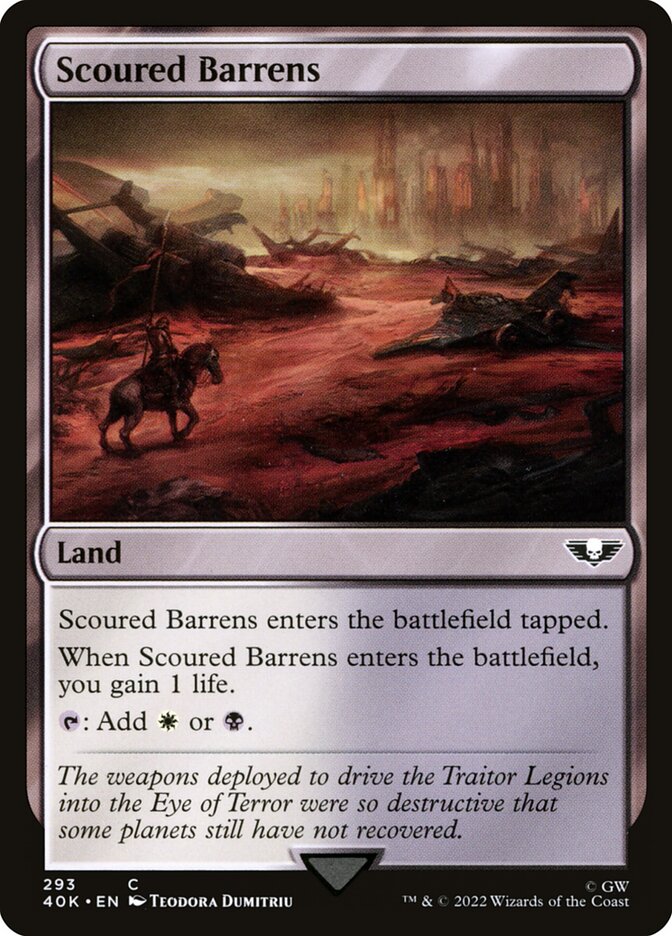 Scoured Barrens – Warhammer 40,000 Commander [40K] – D – #293