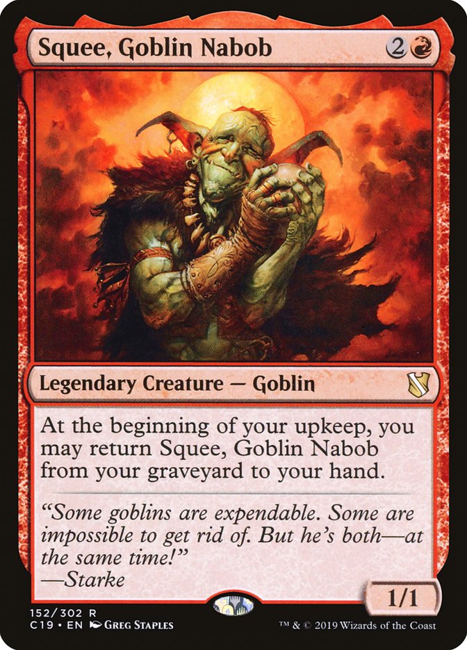 Squee, Goblin Nabob – Commander 2019 [C19] – English – #152