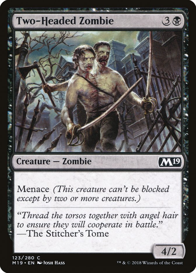 Two-Headed Zombie – Core Set 2019 [M19] – English – #123