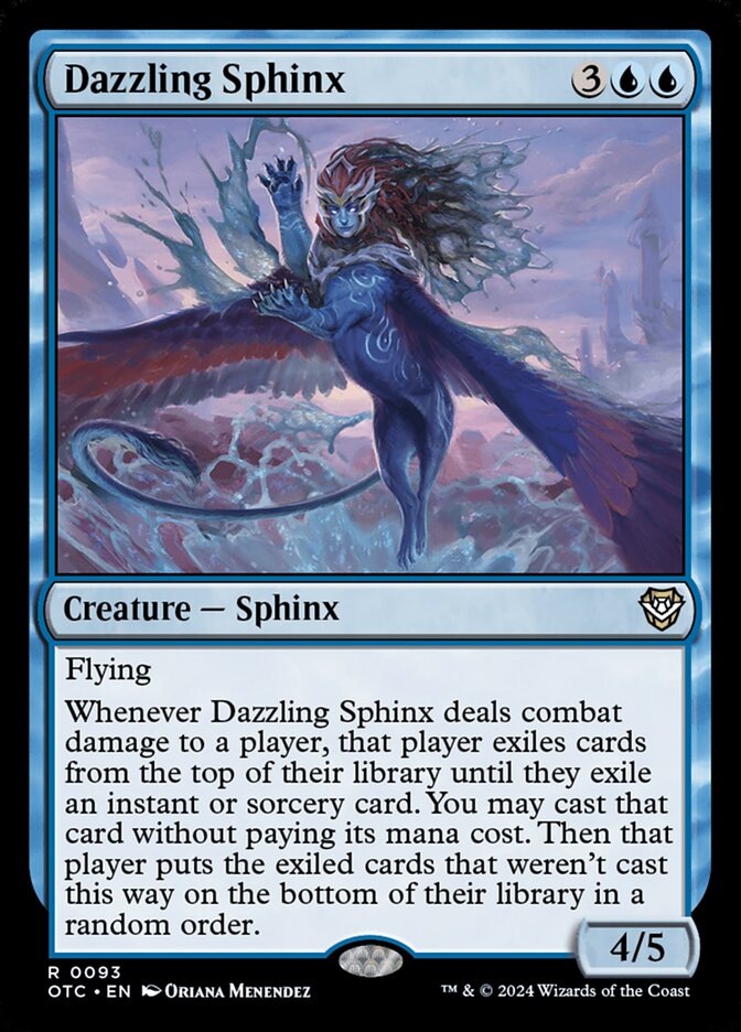 Dazzling Sphinx – Outlaws of Thunder Junction Commander [OTC] – English – #93