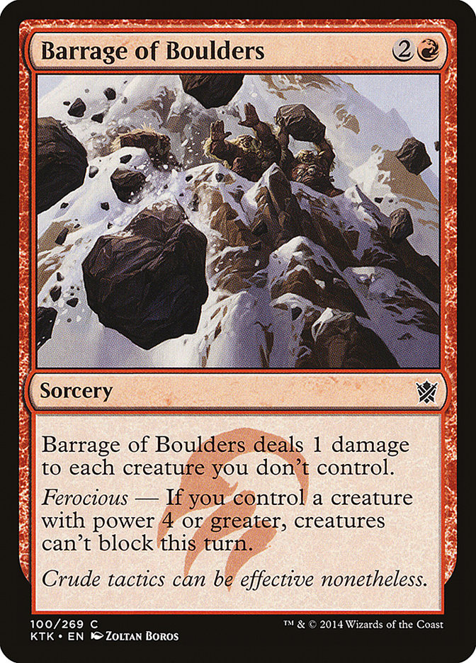 Barrage of Boulders – Khans of Tarkir [KTK] – English – #100