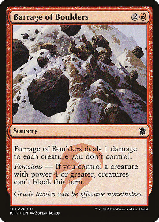 Barrage of Boulders – Khans of Tarkir [KTK] – English – #100