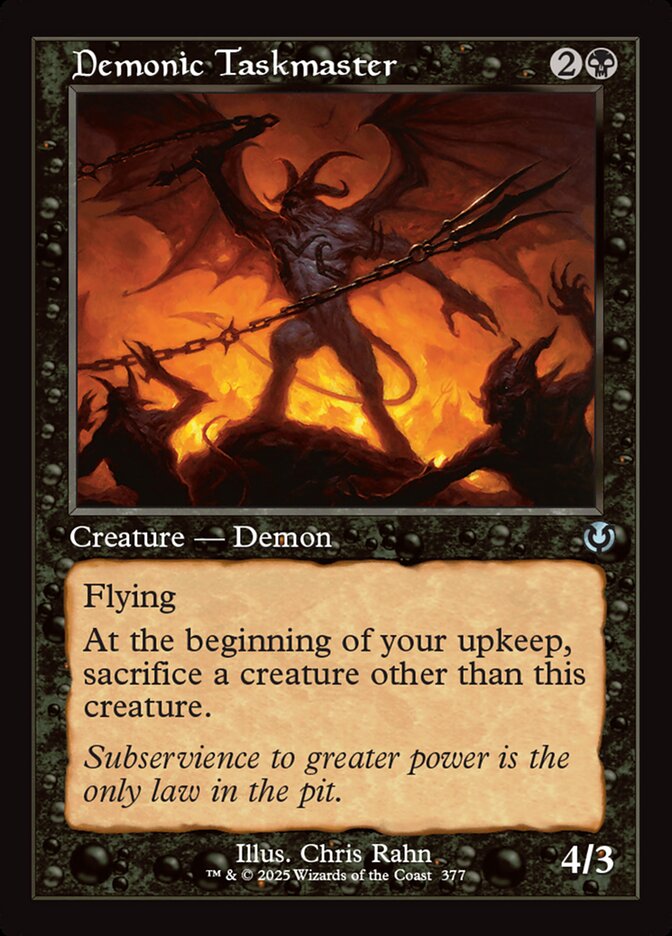 Demonic Taskmaster – Innistrad Remastered [INR] – English – #377