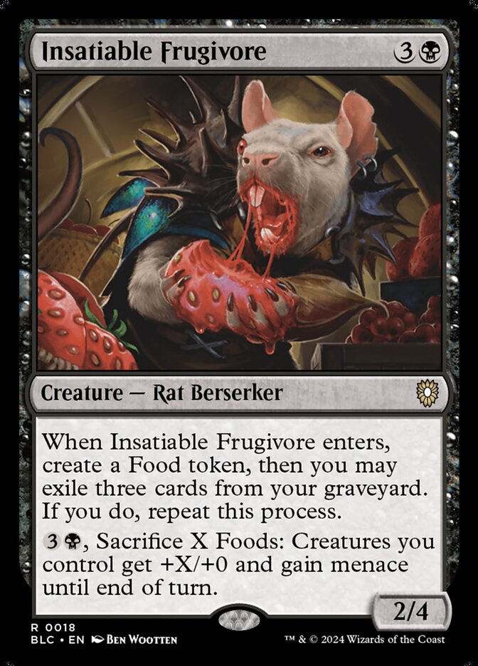 Insatiable Frugivore – Bloomburrow Commander [BLC] – English – #18