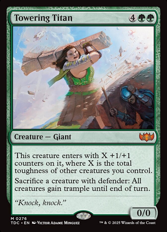 Towering Titan – Tarkir: Dragonstorm Commander [TDC] – English – #276