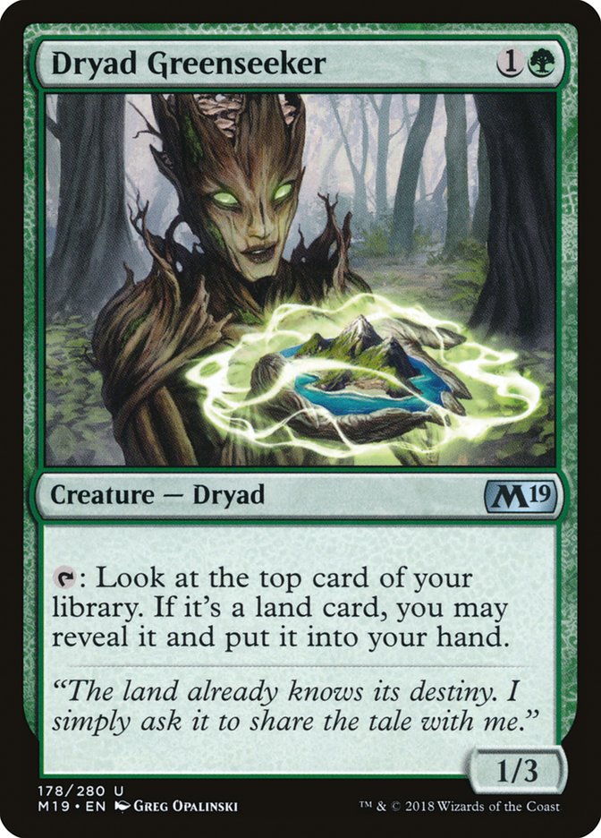 Dryad Greenseeker – Core Set 2019 [M19] – D – #178