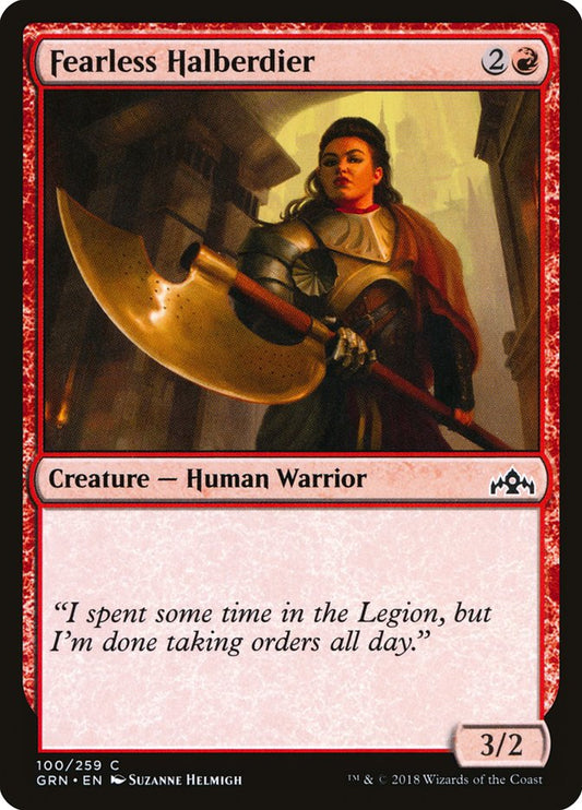 Fearless Halberdier – Guilds of Ravnica [GRN] – D – #100