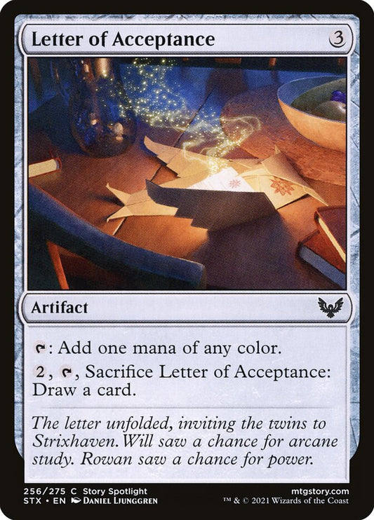 Letter of Acceptance – Strixhaven: School of Mages [STX] – English – #256