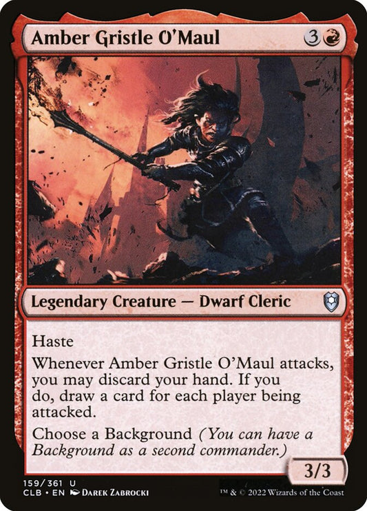 Amber Gristle O'Maul – Commander Legends: Battle for Baldur's Gate [CLB] – English – #159