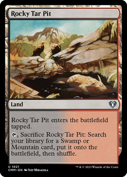 Rocky Tar Pit – Commander Masters [CMM] – D – #1021