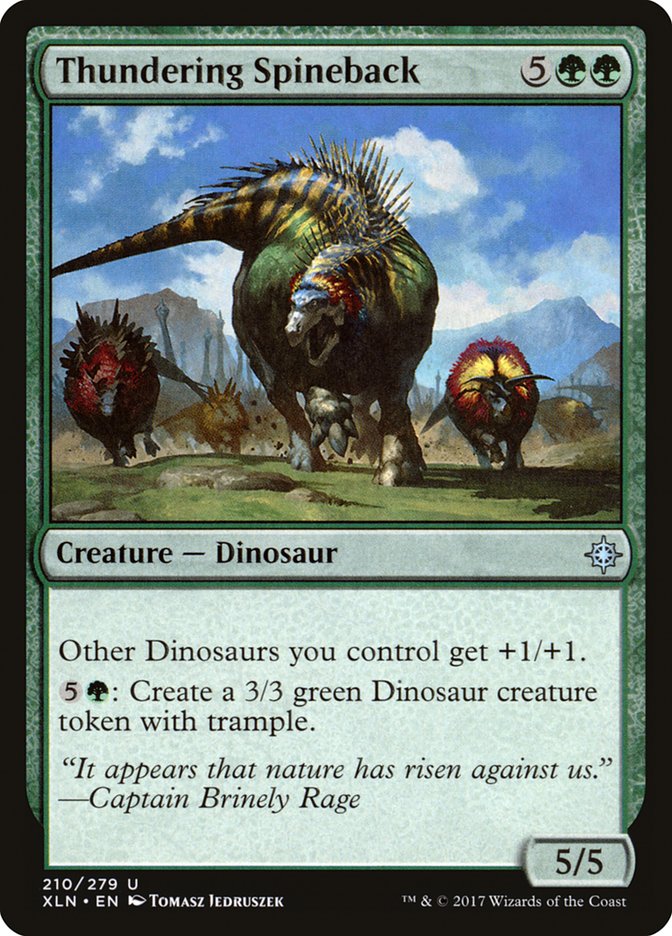 Thundering Spineback – Ixalan [XLN] – D – #210