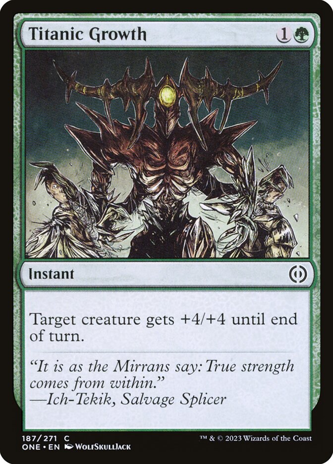 Titanic Growth – Phyrexia: All Will Be One [ONE] – D – #187