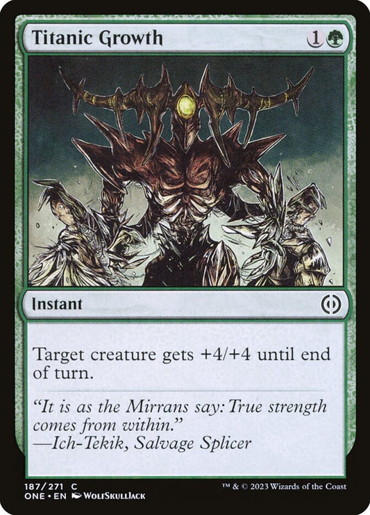 Titanic Growth – Phyrexia: All Will Be One [ONE] – D – #187