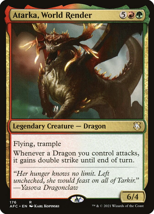 Atarka, World Render – Forgotten Realms Commander [AFC] – English – #176