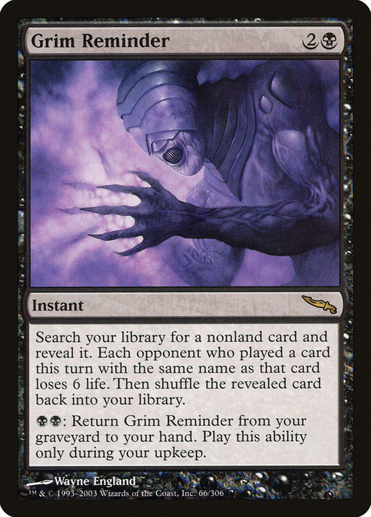 Grim Reminder – Mirrodin [MRD] – D – #66