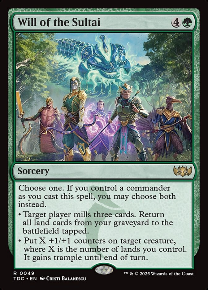 Will of the Sultai – Tarkir: Dragonstorm Commander [TDC] – English – #49