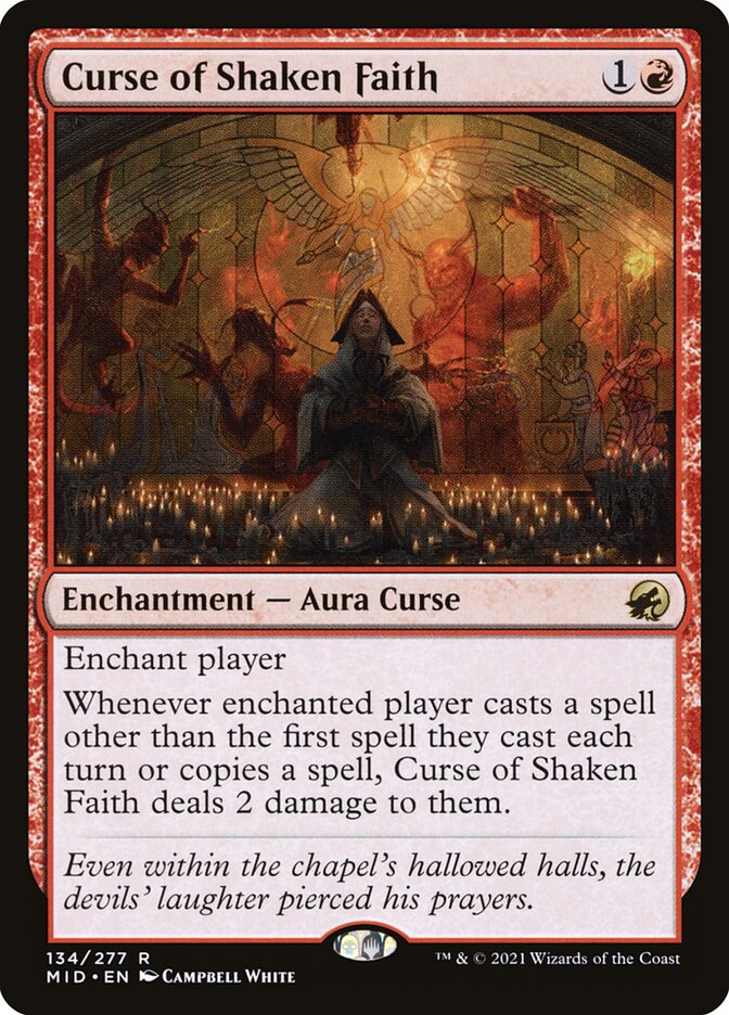 Curse of Shaken Faith – Innistrad: Midnight Hunt [MID] – English – #134