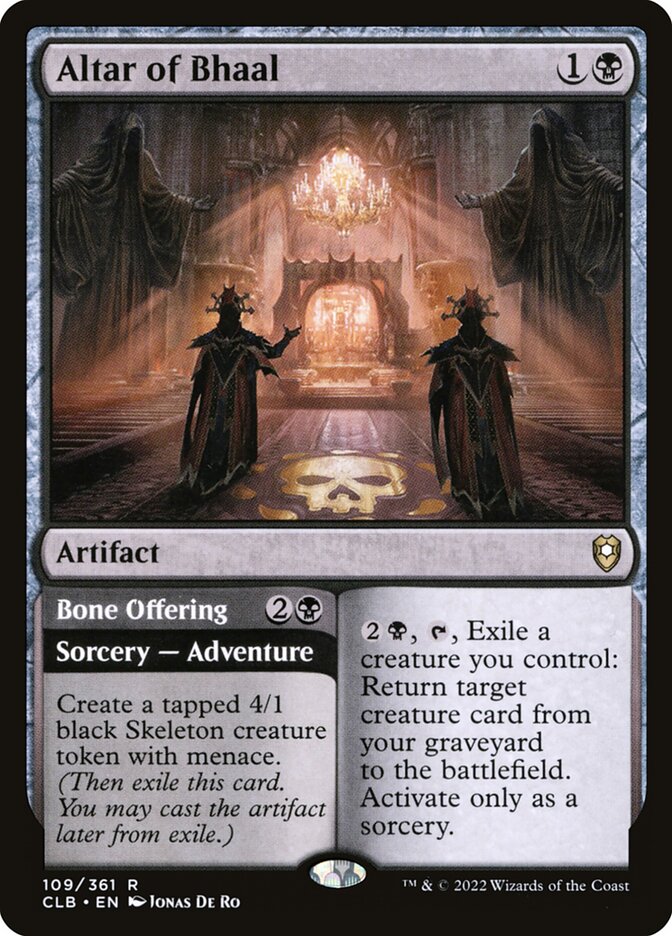 Altar of Bhaal // Bone Offering – Commander Legends: Battle for Baldur's Gate [CLB] – English – #109