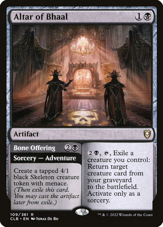 Altar of Bhaal // Bone Offering – Commander Legends: Battle for Baldur's Gate [CLB] – English – #109