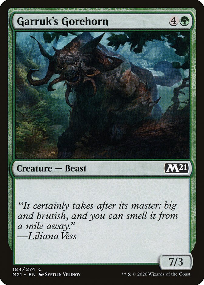 Garruk's Gorehorn – Core Set 2021 [M21] – English – #184