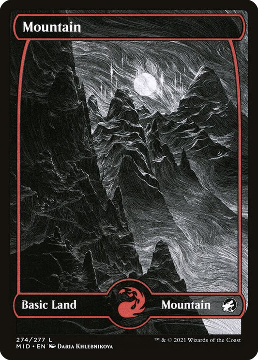 Mountain – Innistrad: Midnight Hunt [MID] – English – #274