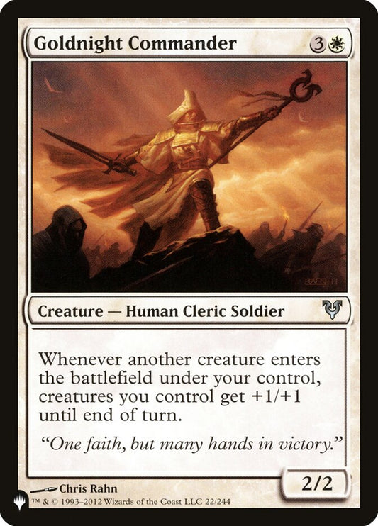 Goldnight Commander – The List [PLST] – English – #AVR-22