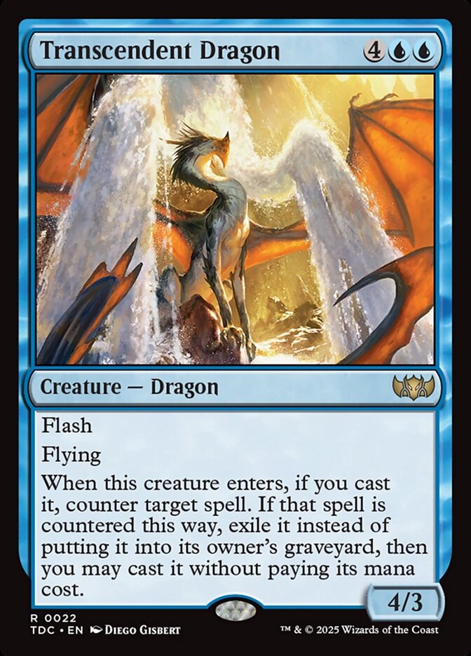 Transcendent Dragon – Tarkir: Dragonstorm Commander [TDC] – English – #22