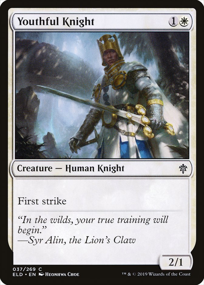 Youthful Knight – Throne of Eldraine [ELD] – English – #37