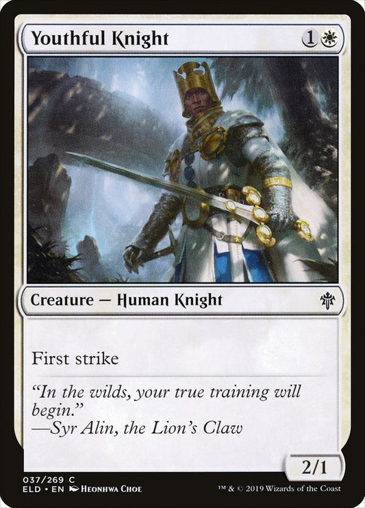 Youthful Knight – Throne of Eldraine [ELD] – English – #37