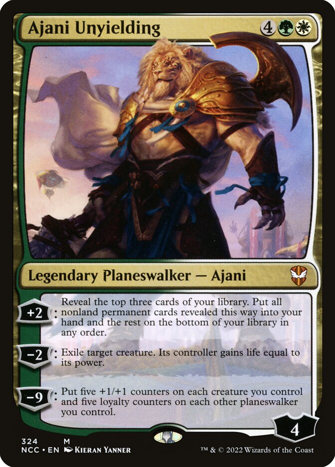 Ajani Unyielding – New Capenna Commander [NCC] – English – #324