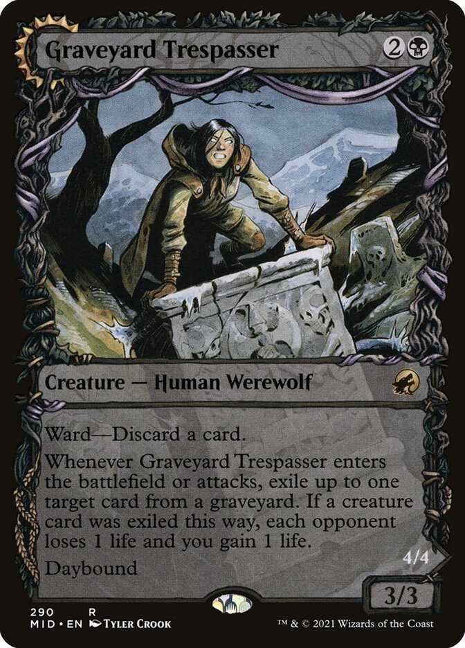Graveyard Trespasser // Graveyard Glutton – Innistrad: Midnight Hunt [MID] – English – #290