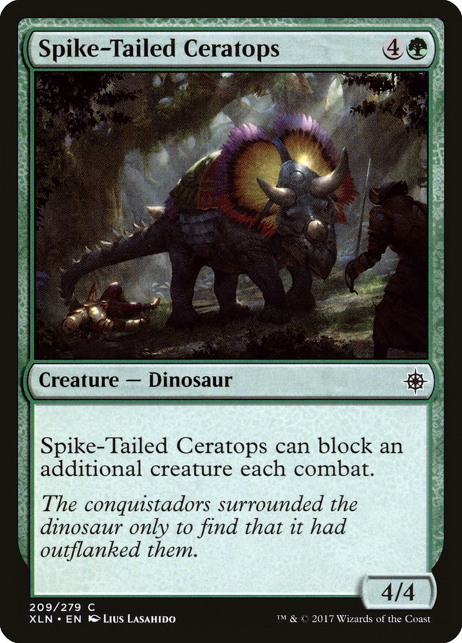 Spike-Tailed Ceratops – Ixalan [XLN] – D – #209